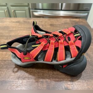 KEEN Kids Red and Black Closed-Toe Sandals